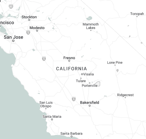 Usa, california map